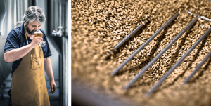 Bryggerimester Gahr-Smith-Gahrsen tester ølet.